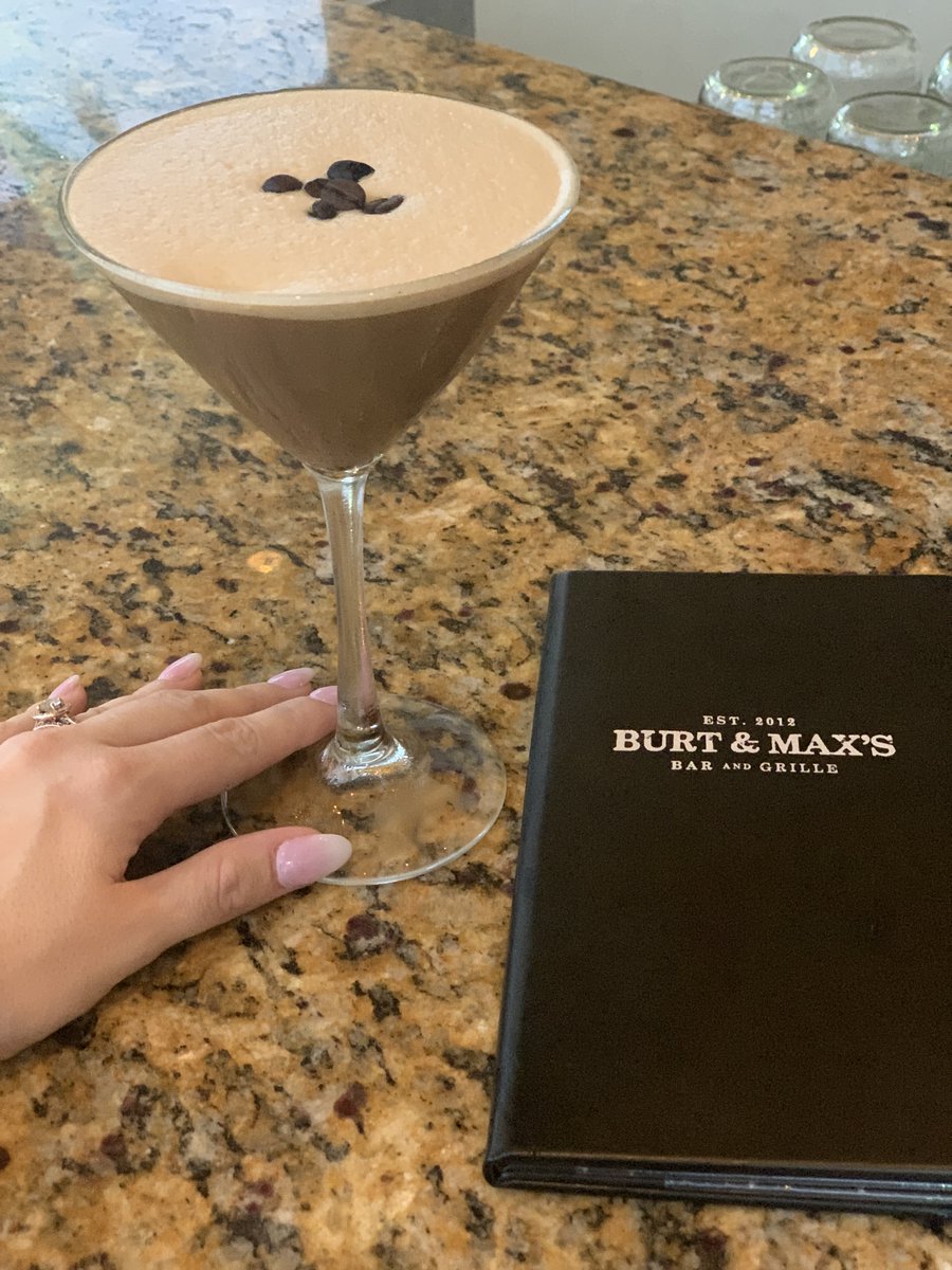 BurtMaxs's tweet photo. Life's too short for ordinary cocktails. Treat yourself to the luxurious taste of an Espresso Martini 
Come in today to try our delightful Espresso Martini! 
Check out our full menu down below! 
https://t.co/1UPqUepdRa https://t.co/EAvK03OXMd