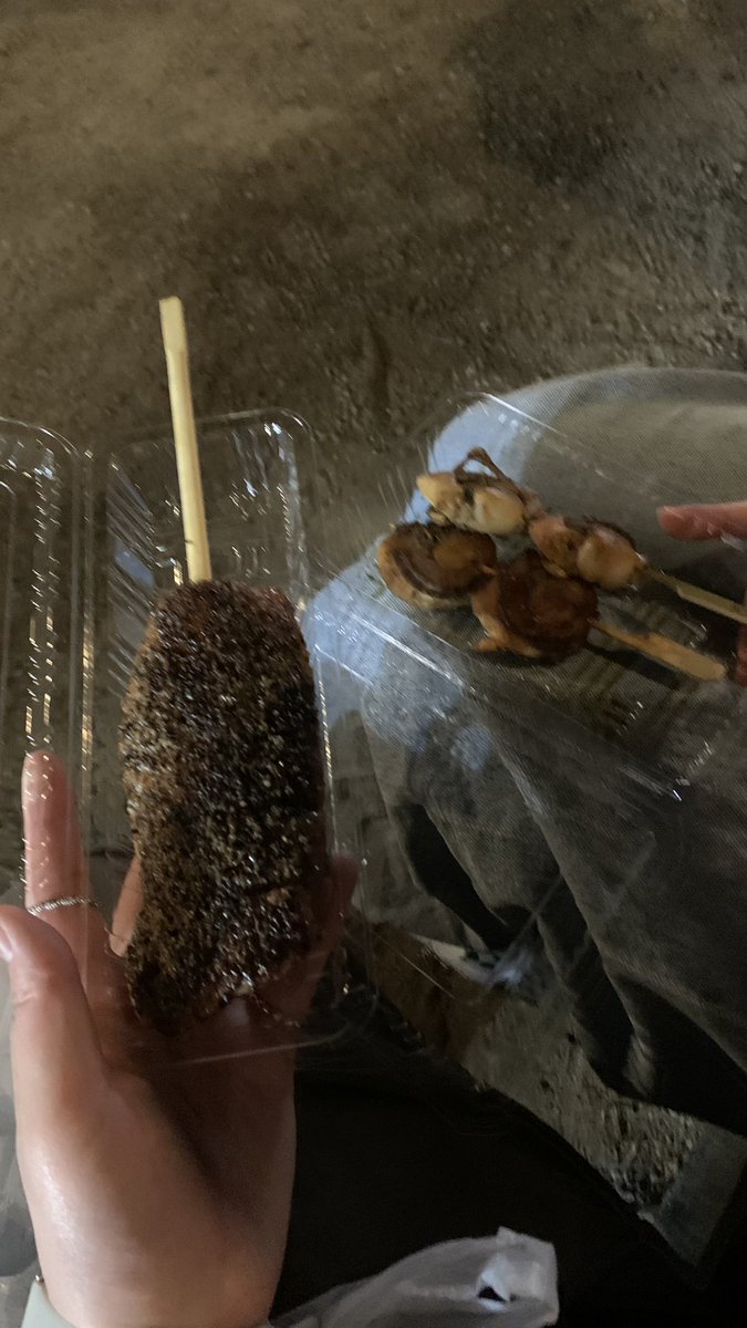 P120228's tweet photo. 屋台にあった鴨肉のロース買ったけどあまりにも肉の塊すぎるw
こんなに塊なのに1本で600円は安すぎると思ってしまったw https://t.co/cpwO3w4PW7