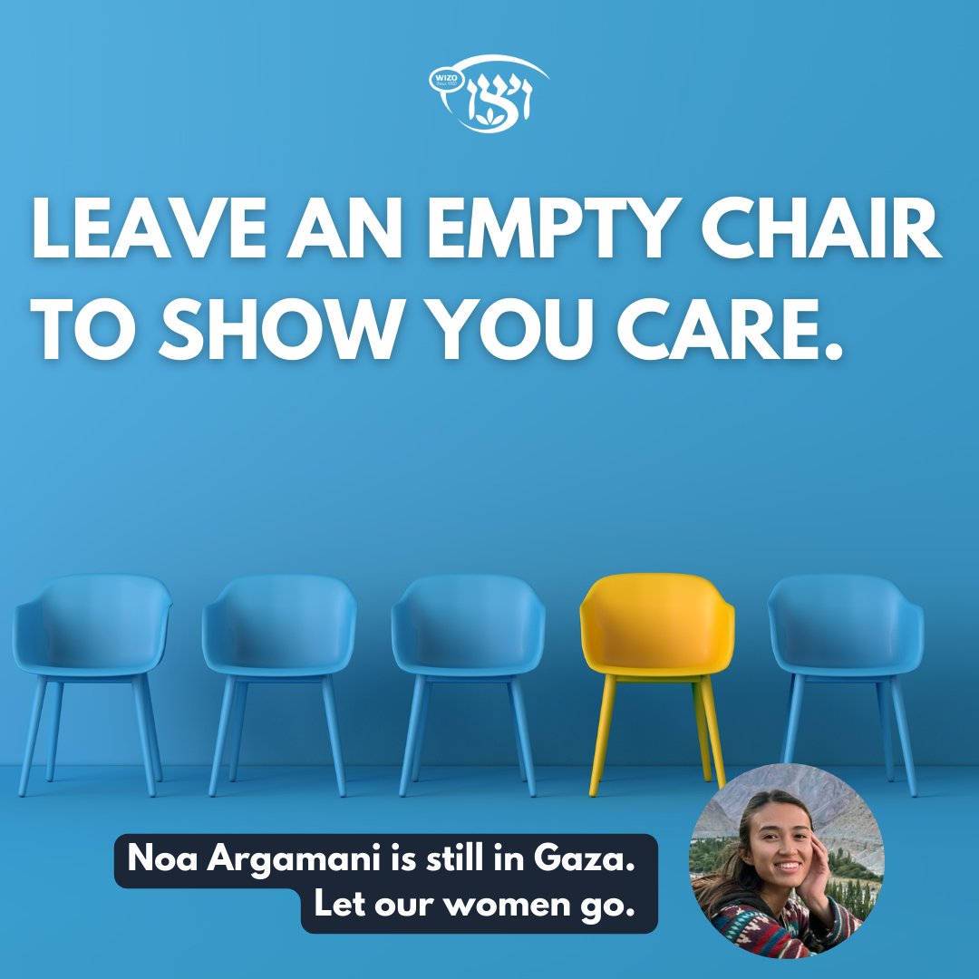 world_WIZO's tweet photo. Why is this Pesach different from all others? Because this year, 14 of our women are still being held hostage in Gaza. At your seder table this year, please leave an empty chair for Noa. Let our women go.
#emptychairsforhostages #BringThemHomeNow #noaargamani #letourwomengo https://t.co/Z7tXnGE0xL