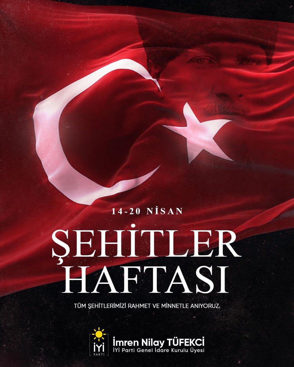 Kahraman Şehitlerimizi rahmet, minnet ve saygıyla anıyoruz.

Ruhları şad olsun... 🇹🇷

#ŞehitlerHaftası