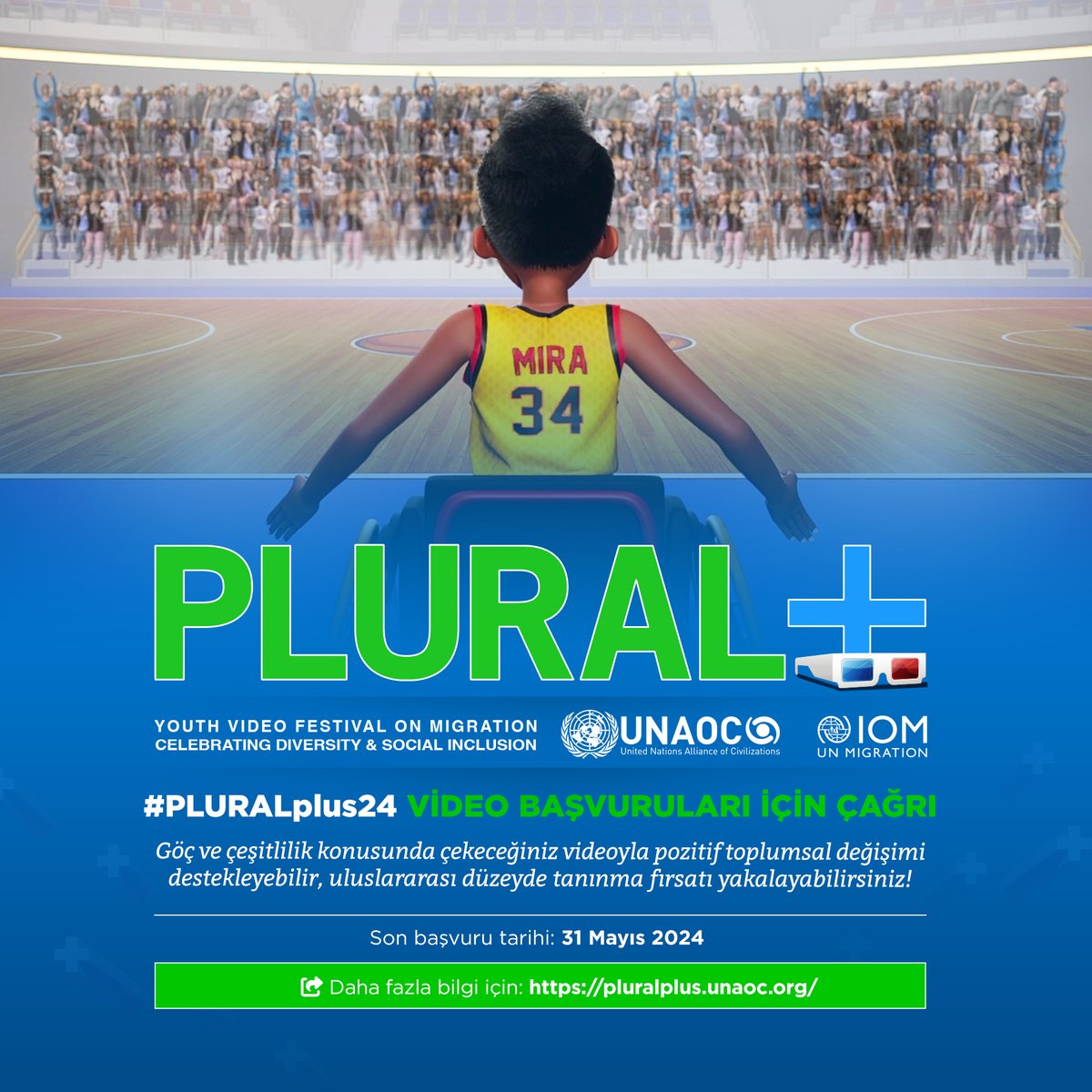 🛎Eğer; ✅25 yaşın altındaysanız ✅ Sinemaya dair tutkunuz varsa ✅Dünyada olumlu bir etki yaratmak istiyorsanız ✅Filminizin uluslararası bir platformda yer almasını istiyorsanız ➡Videonuzu #PLURALplus24'e gönderin: pluralplus.unaoc.org