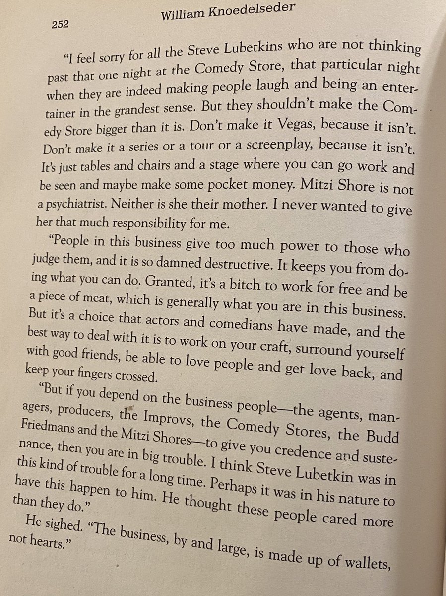 Richard Lewis in “I’m Dying Up Here” talking about the comedian who jumped off the hotel next to the Comedy Store