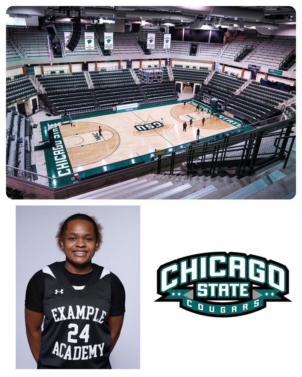 Congratulations to 2024 PG Trinity Chears on receiving a Scholarship offer from Chicago State University. #ExampleStrong #JustWork