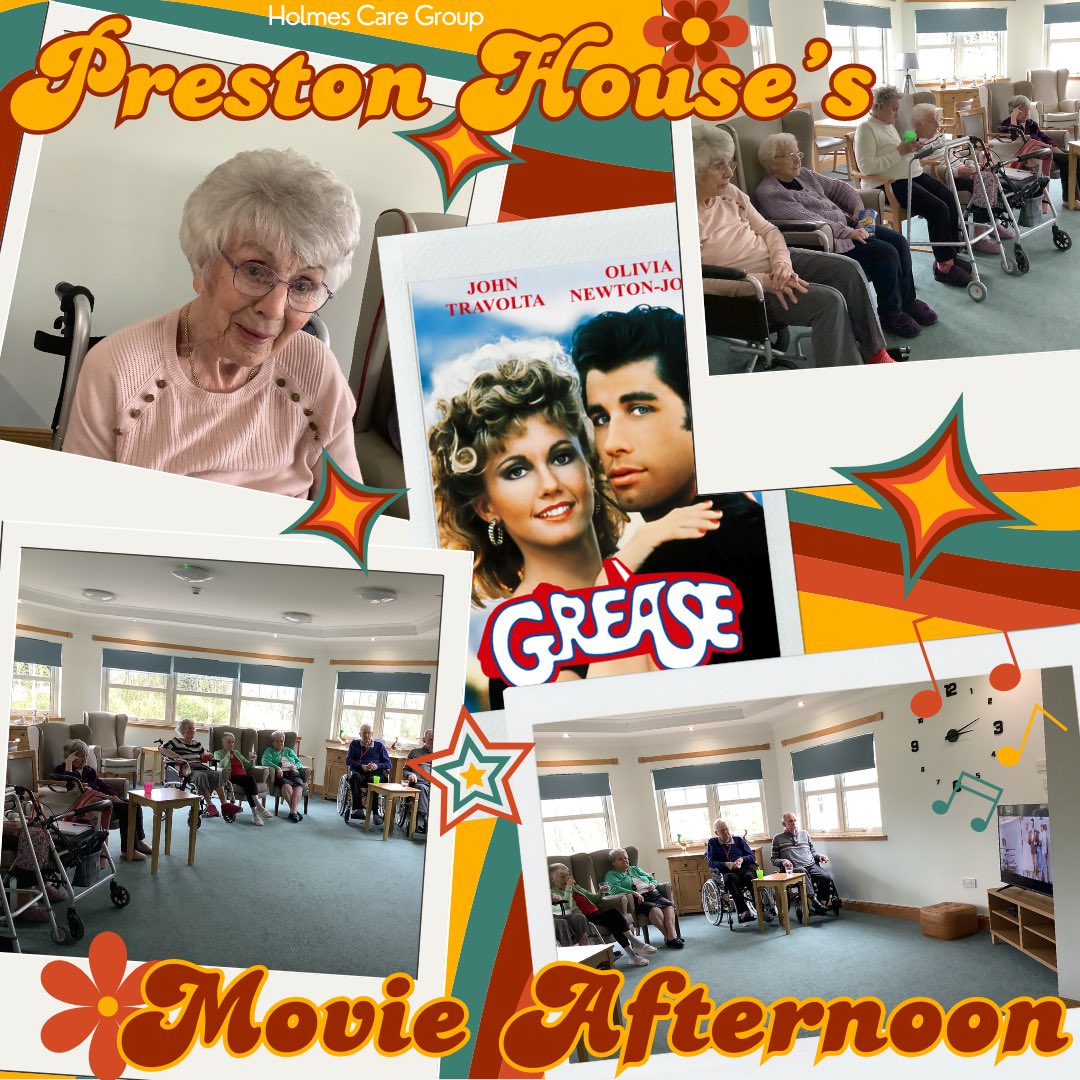 Preston had a fun movie afternoon, watching Grease! ⚡️⚡️⚡️

#carehomesuk #SocialCare #nursinghome #CareHomeActivities