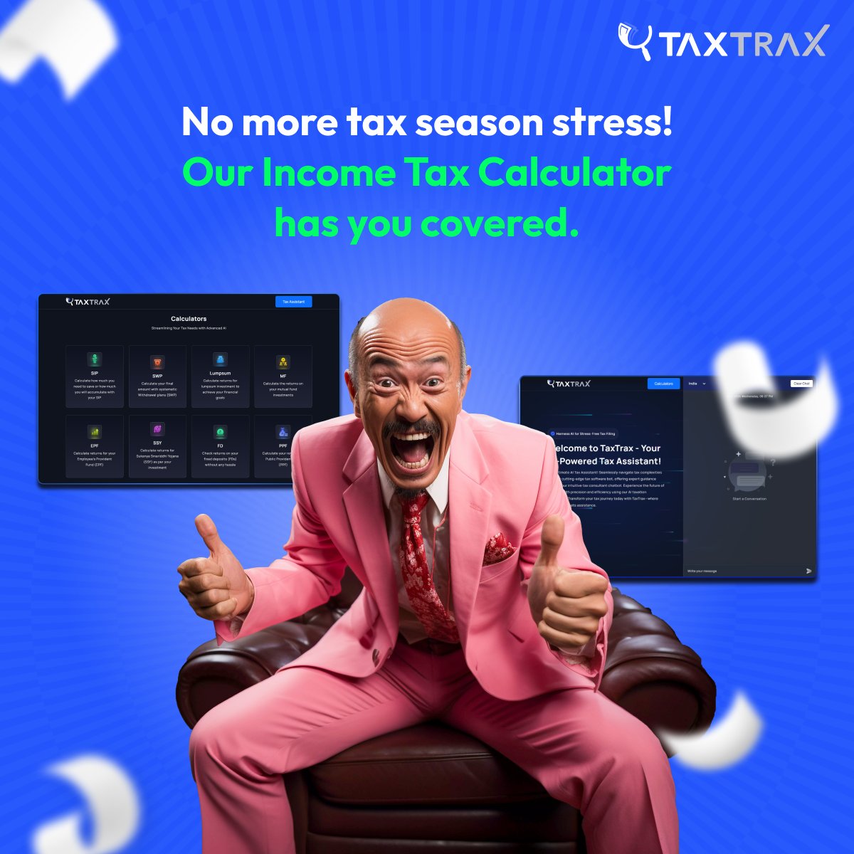 No more tax season stress! Our Income Tax Calculator has you covered.
#Incometaxcalculator

Visit: tax-trax.com/income-tax-cal…

#sip #sipcalculator #Tax #taxfiling #taxation #incometax #businesstax #business #calculator #aicalculator #taxcalculator