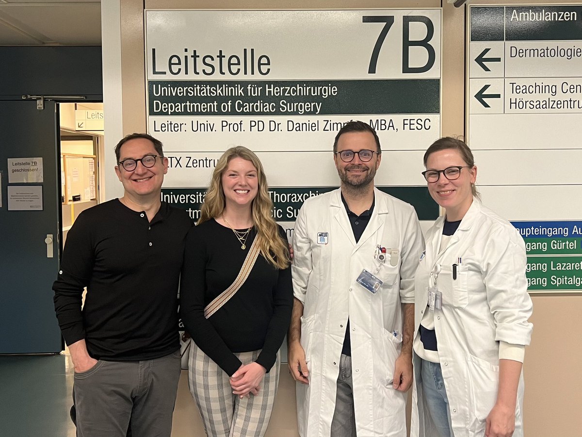 Dr. Jonathan Haft and I had the privledge of visiting the famous Vienna MCS Program today. Thank you @SchloeglhoferT and Dr. Julia Riebandt, international MCS experts, for graciously hosting us. We can certainly see why their program is world renowned! @umichCVC @umichmedicine