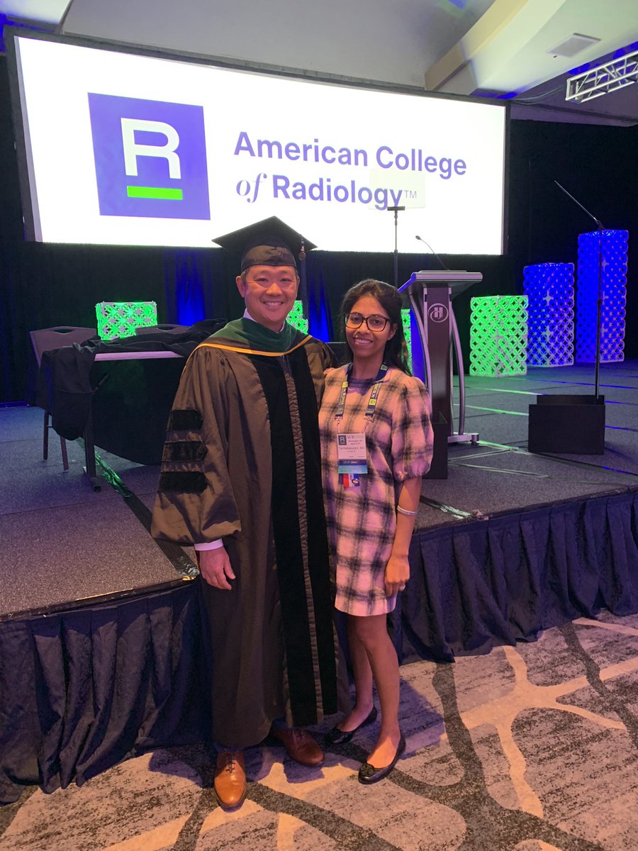 Congratulations to my mentor, my sponsor, my friend @DrAlexDing on receiving @RadiologyACR fellowship! You’re an inspiration and a gift to our specialty and organized medicine. #ACR2024