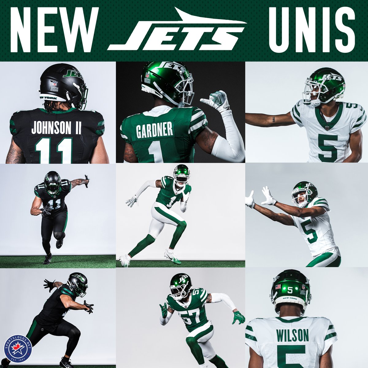“We work for the fans ... They have consistently asked for us to return to our roots and we heard them.' - New York Jets Chairman Woody Johnson #TakeFlight #NYJ #NFL #NYJets Our New York Jets new uniform and logo story here: news.sportslogos.net/2024/04/15/new…