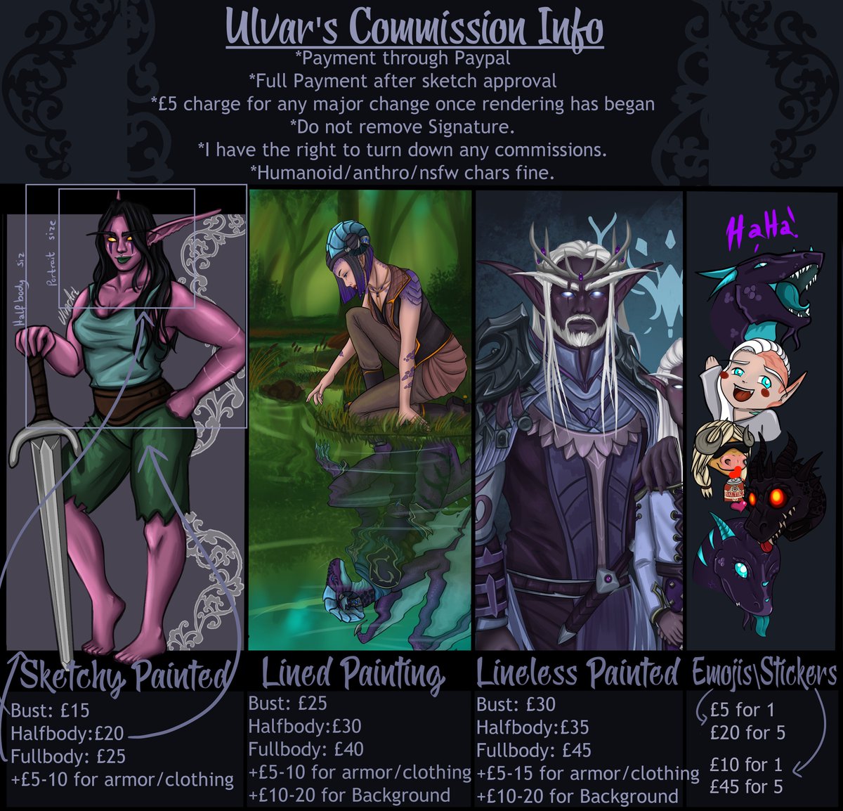 UlvarArt Commissions is open! tweet media