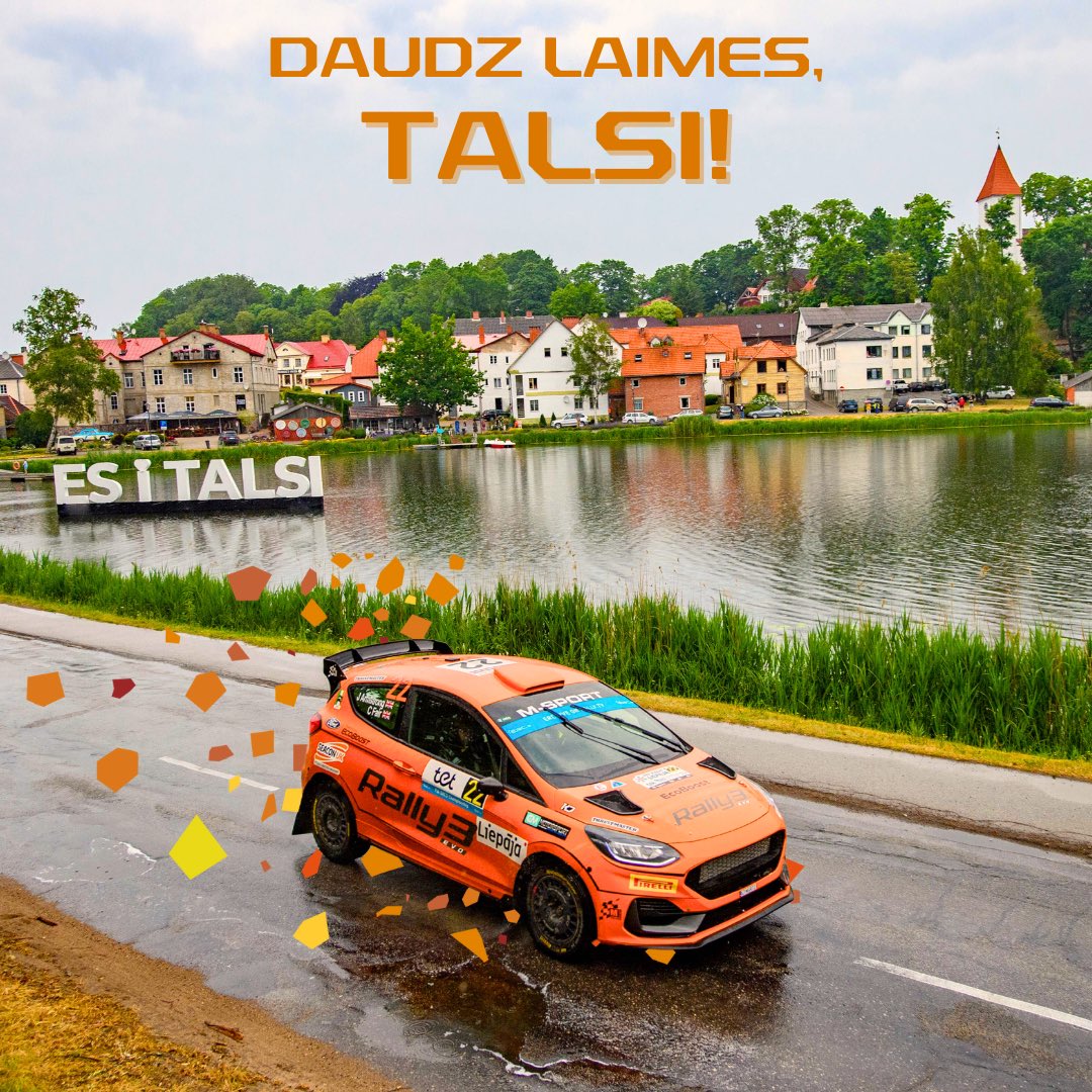 Daudz laimes dzimšanas dienā Talsiem un sveiciens visiem talsiniekiem! ❤️ Tiksimies 19. jūlijā, kad FIA pasaules rallija čempionāta rūkoņa pārņems Talsus un Talsu novadu! #TetRallyLatvia #Talsi #WRC