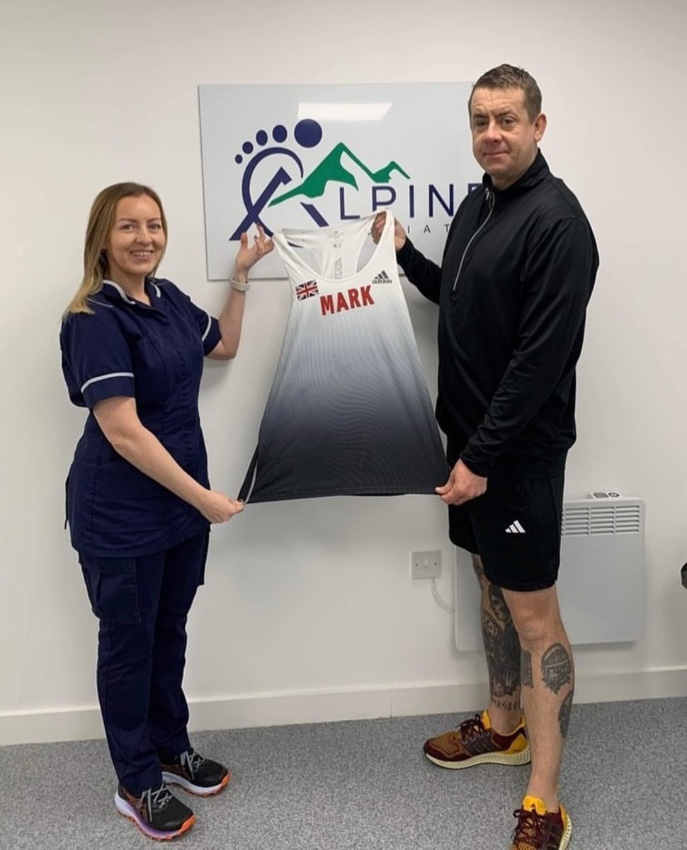 WindlePodiatry's tweet photo. Wishing our friend @MarkyRodge all the best as he aims to complete his sixth and final marathon major in Boston later today. Mark’s story is inspirational and this challenge has taken great determination and sacrifice over a number of years and we are incredibly proud of him 👣 https://t.co/mMlXiKivnp