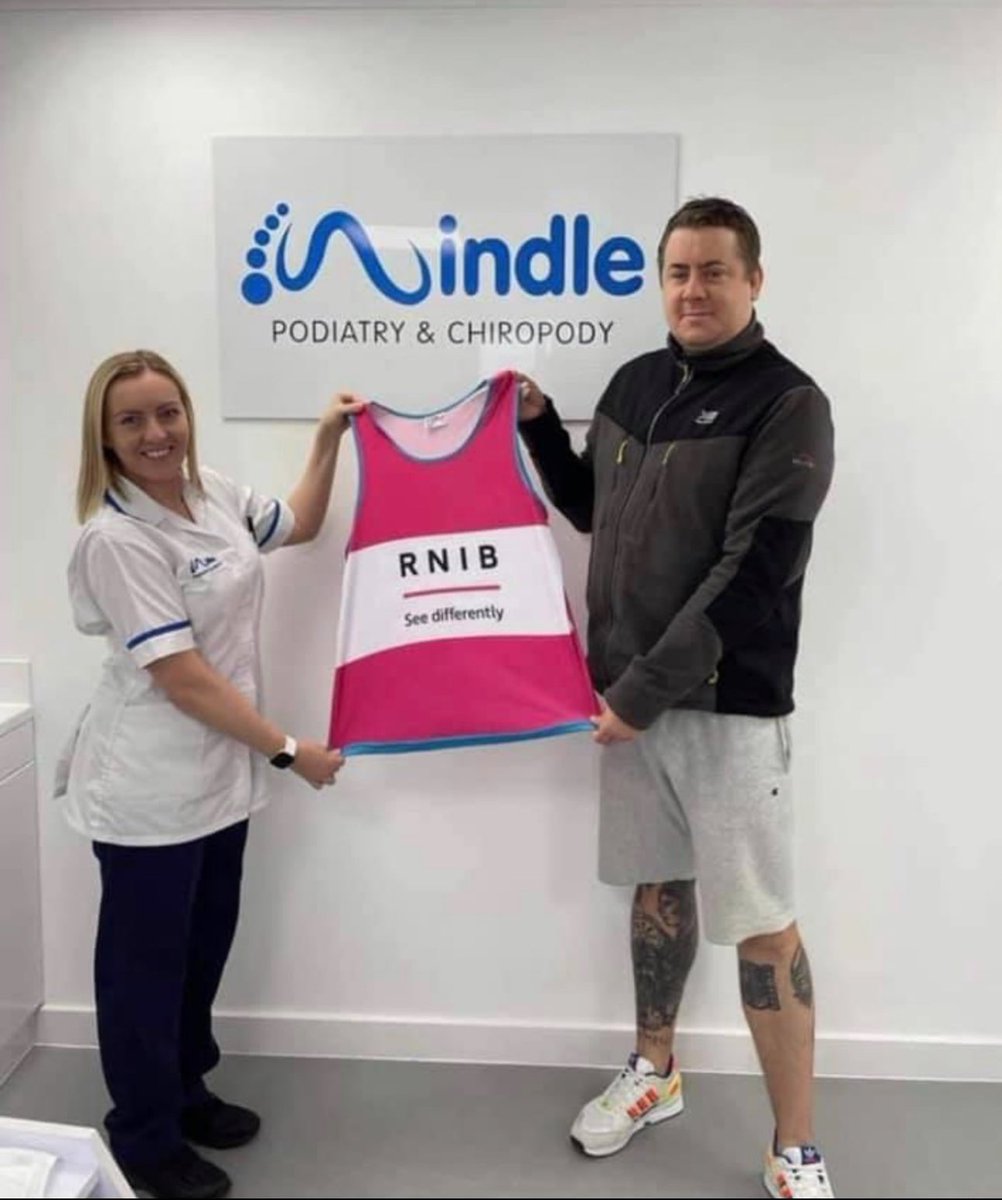 WindlePodiatry's tweet photo. Wishing our friend @MarkyRodge all the best as he aims to complete his sixth and final marathon major in Boston later today. Mark’s story is inspirational and this challenge has taken great determination and sacrifice over a number of years and we are incredibly proud of him 👣 https://t.co/mMlXiKivnp