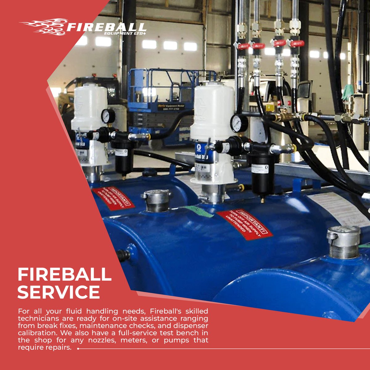 Fireball_Equip's tweet photo. From Preventative Maintenance programs to fuel calibrations to service boxes and more, we're here for all of your service needs. Reach out to service@fireball.ca or give us a call at 780-944-4814 and inquire today! ⚙️🛠️ https://t.co/aFgpY6FIIz