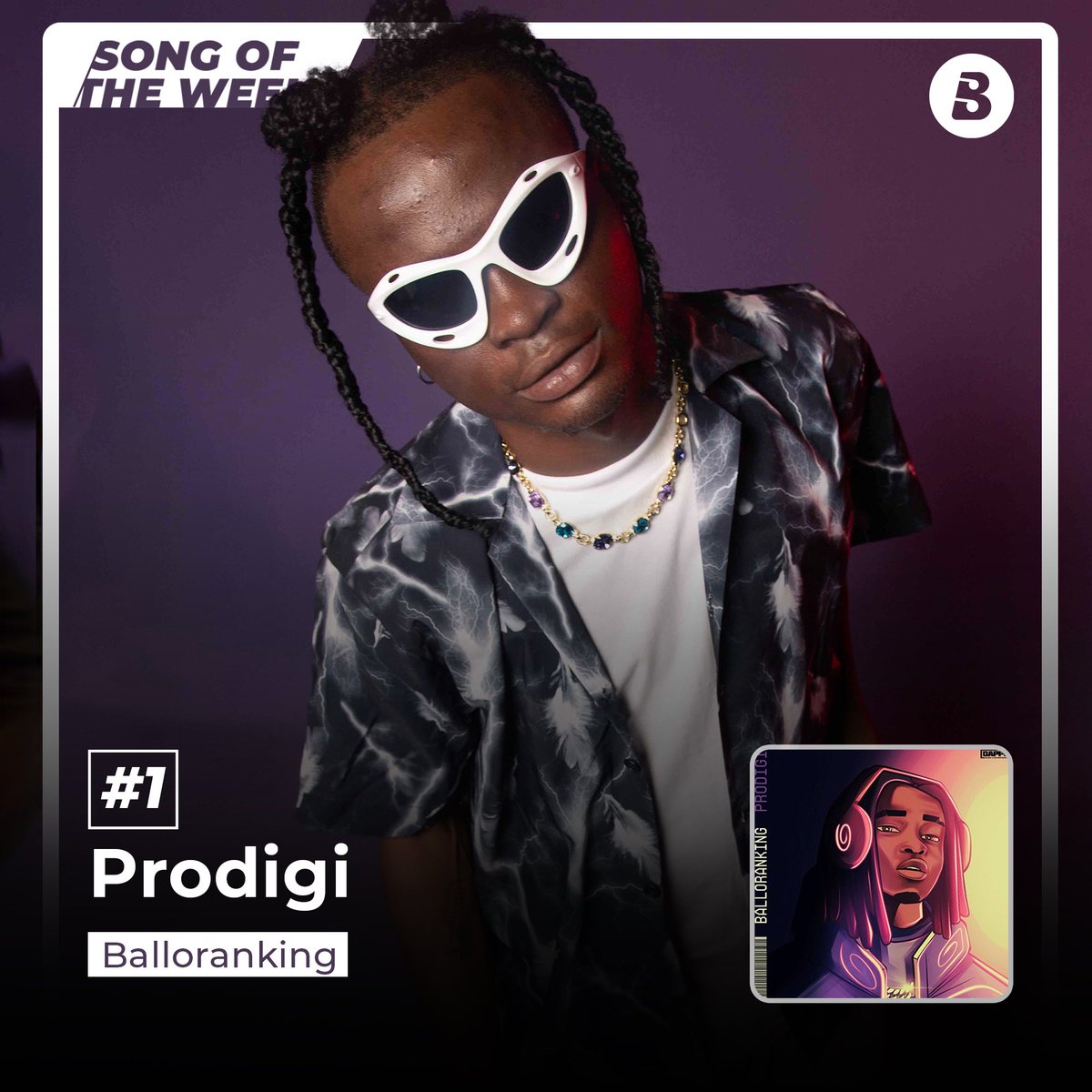 BoomplayNigeria's tweet image. BabyThug @Ballorankiing gave us a solid jam with #Prodigi, which is the #SongOfTheWeek according to your votes! 🏆🗳️

Keep streaming this tune on Boomplay! ➡️ Boom.lnk.to/BallorankingPr…

#SOTW #HomeOfMusic