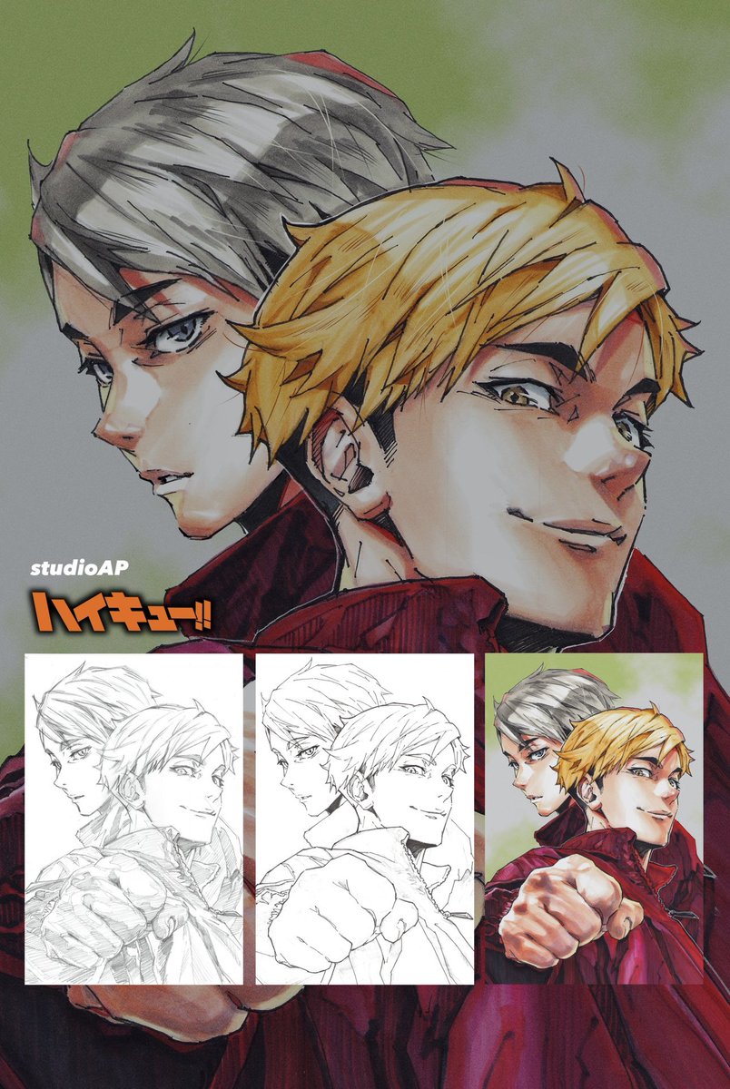 【ハイキュー】宮兄弟 磨 描いてみた | Drawing Miya Brothers | Haikyuu!! youtu.be/RvEQjCyESv0 #fanart #copic #ハイキュー  #宮兄弟 #宮侑 #宮治 #MiyaBrothers #atsumumiya #osamumiya #Haikyuu #コピック