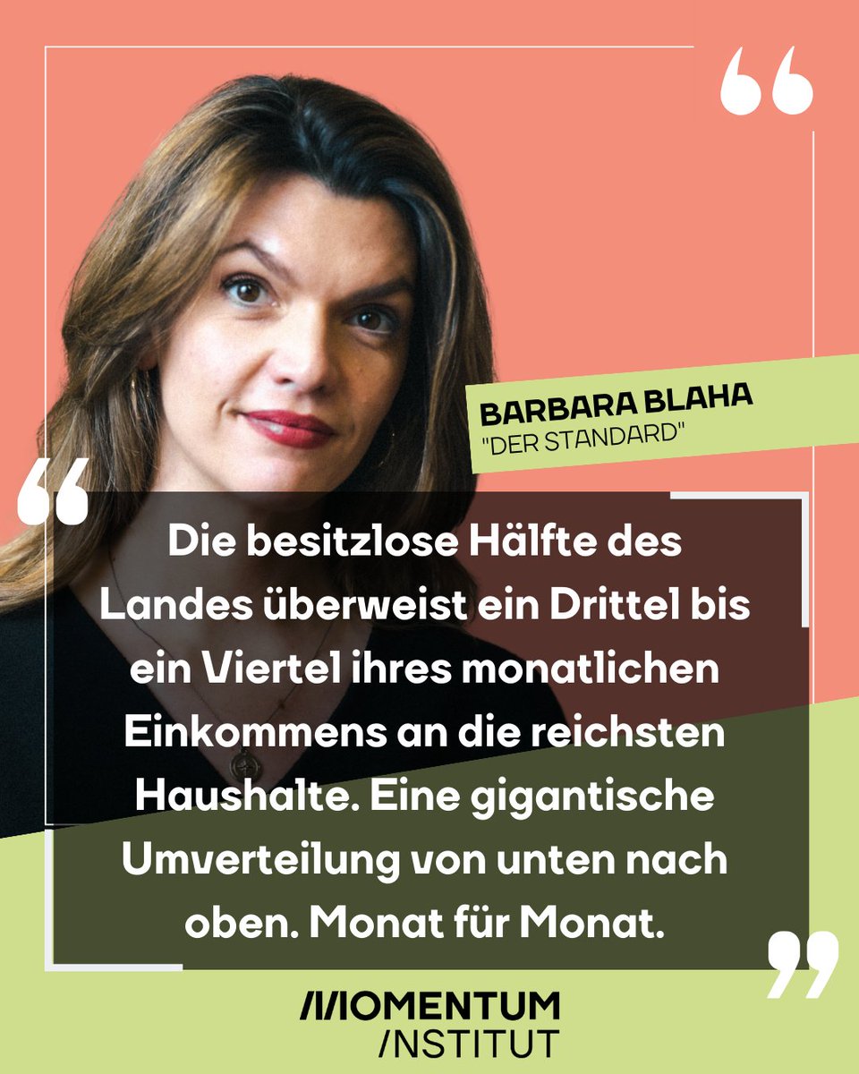 Eigentum an #Wohnraum ist die Trennwand zwischen oben und unten. Wer mietet, hat durchschnittlich 57.000 Euro #Vermögen. Wer im #Eigentum wohnt, hat mit 463.000 Euro im Schnitt achtmal so viel, schreibt @barbarablaha in ihrem Gastkommentar bei @derStandardat. 1/