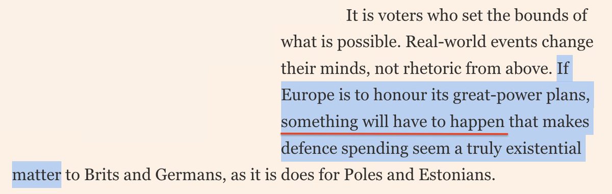 Rather terrifying line from a recent FT article. How long before a bomb goes off in some European capital which is instantly blamed on Russia?