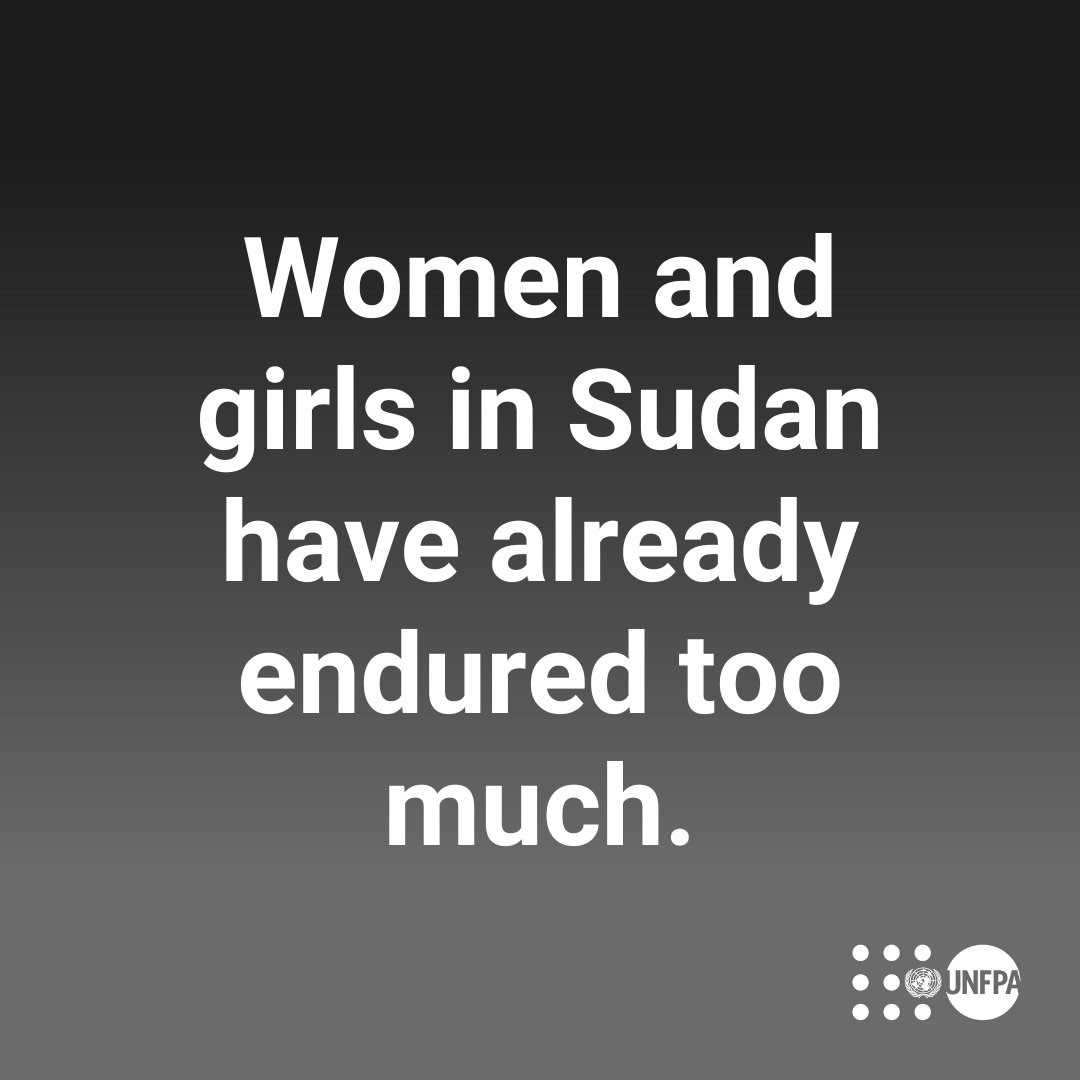 Famine is bearing down on the women and girls of #Sudan as the deadly conflict reaches its one year mark. 

<a href="/UNFPA/">UNFPA</a> urges the international community to dig deep and commit to responding to this devastating crisis.

▶️ unf.pa/s1y

#KeepEyesOnSudan