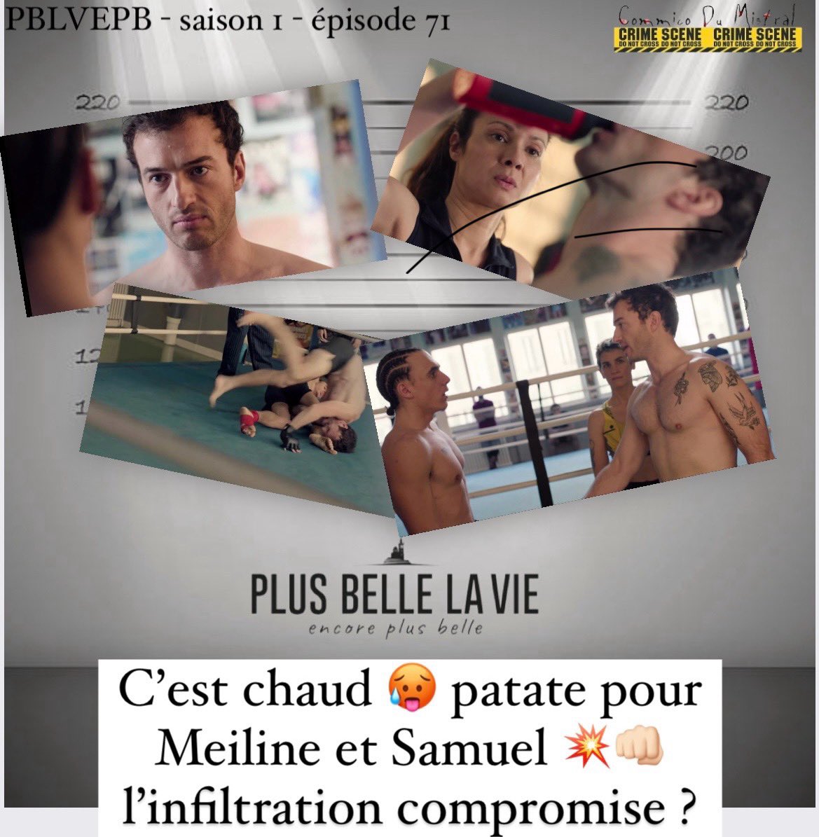 CommicoMistral's tweet photo. #pblvepb  #episode71  chaud 🥵 patate pour Meiline et Samuel  💥 l’infiltration est-elle compromise ? https://t.co/7RSb8ocT2K #pblv #PLUSBELLELAVIE @moondailly @inakilartigue https://t.co/nNe3xnGQyn