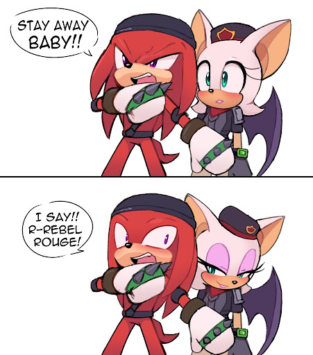 Are you a Knuxebel Shipper?
ART BY: Toonsite
#SonicTheHedgehog #sonicprime #knuckles #Rouge