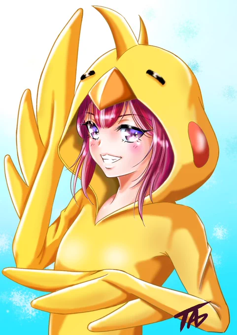 #照海菜亜FA#イラスト 私がTwitter(現X)を初めてた頃からの相互さん照海菜亜さんのFAイラスト描かせて頂きました 