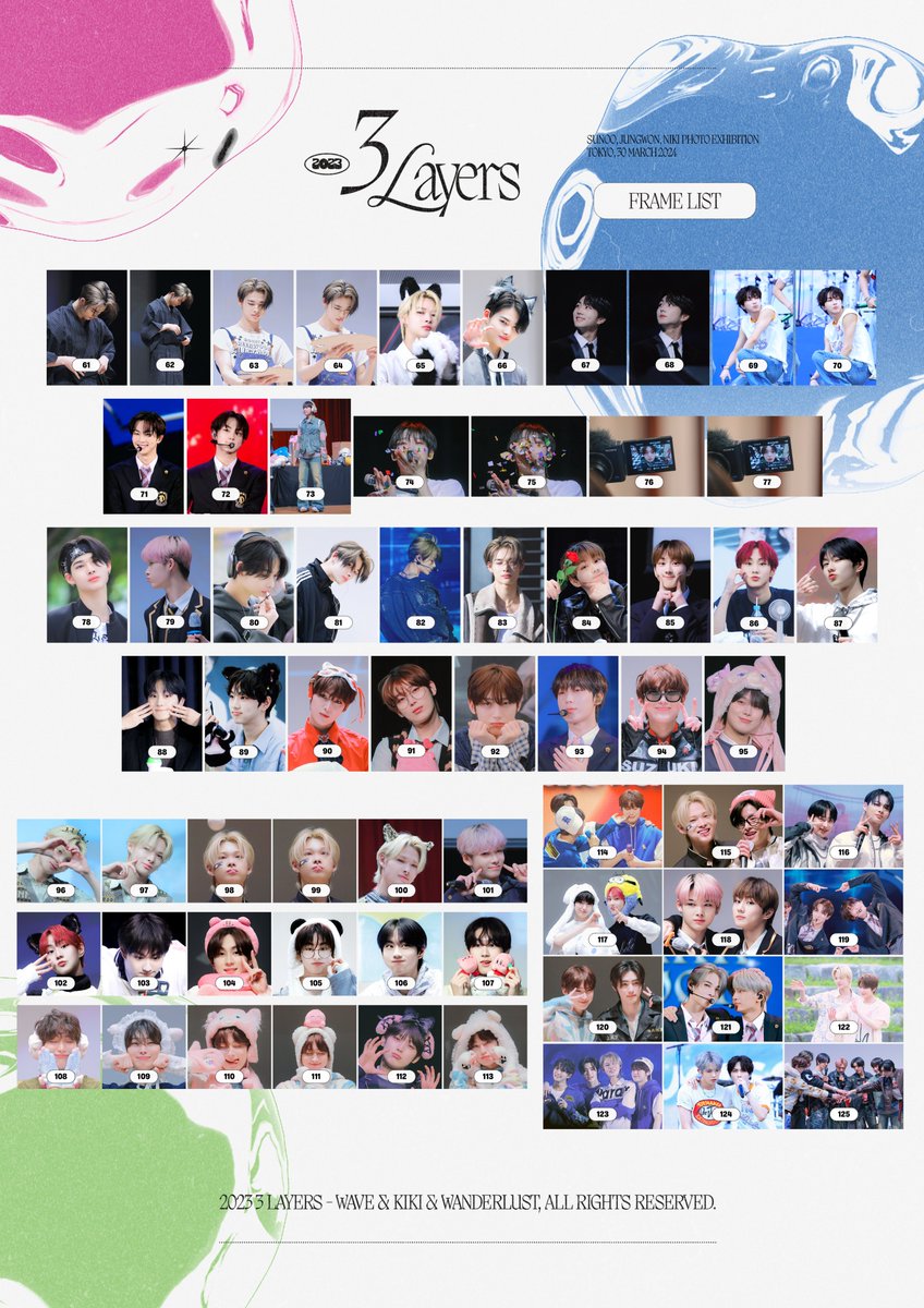 3Layersof's tweet photo. ⋆ 

3 𝒍𝒂𝒚𝒆𝒓𝒔 in tokyo

sunoo jungwon niki 
photo exhibition

⇢ 액자 &amp; 굿즈 국내 통판 (~4/21)

▪︎ 액자 https://t.co/14VZzZ4DNg
▪︎ 굿즈 https://t.co/akLKapx3ue https://t.co/REeb2zVnSy