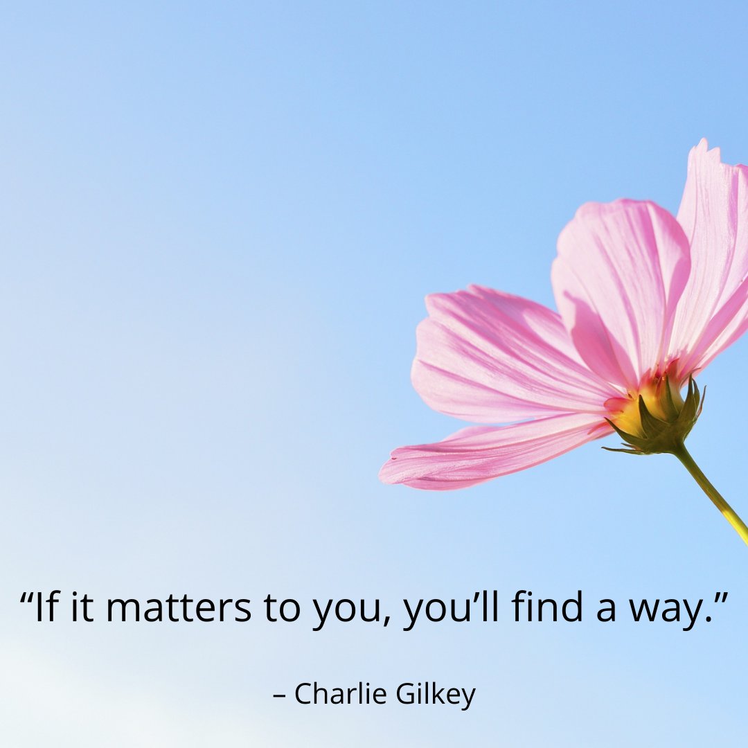 'If it matters to you, you'll find a way'- Charlie Gilkey  #way #will #findaway #matter #thankful #bethankful #thanks #future #adjustments #productive #life #spine #maintain #energy #testimony #ferguselora #elorafergus #fergus #elora #centrewellington #chiropractic #chiropractor