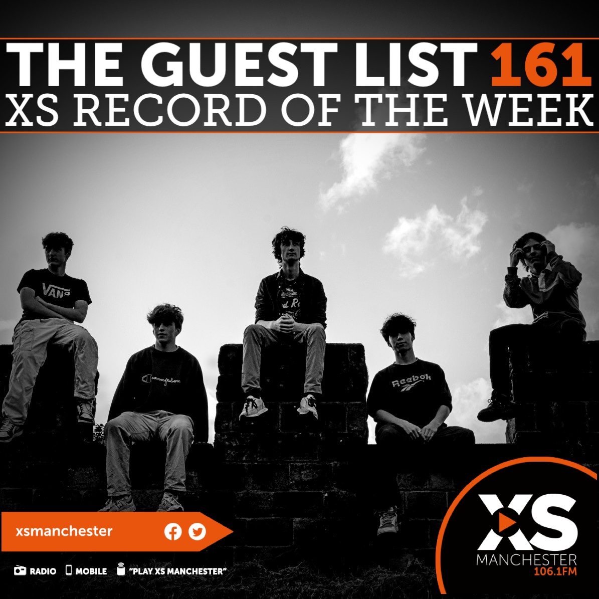 XSManchester's tweet photo. A first play for this weeks Record of the Week on #XSEveningShow.

@theguestlistmcr's new one is a little reminiscent of those quirky early Arctic Monkey's tunes... and we love it!

#NowPlaying 
@Mr_Jimbob x https://t.co/02nlKBJt06