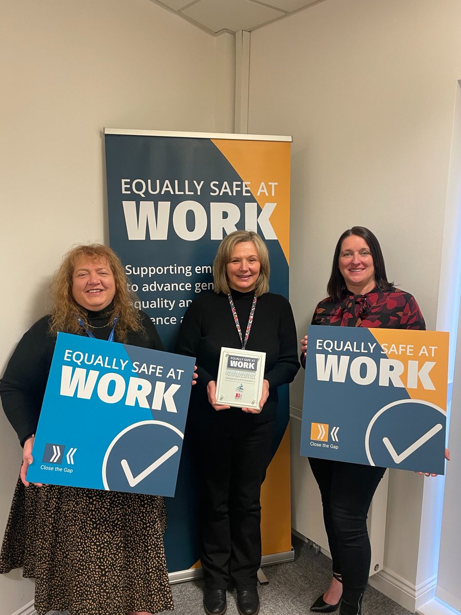 🎉We recently visited @AngusCouncil, who received Equally Safe at Work accreditation at the end of last year. Well done on all the great work being undertaken to progress gender equality in the workplace and to prevent VAW