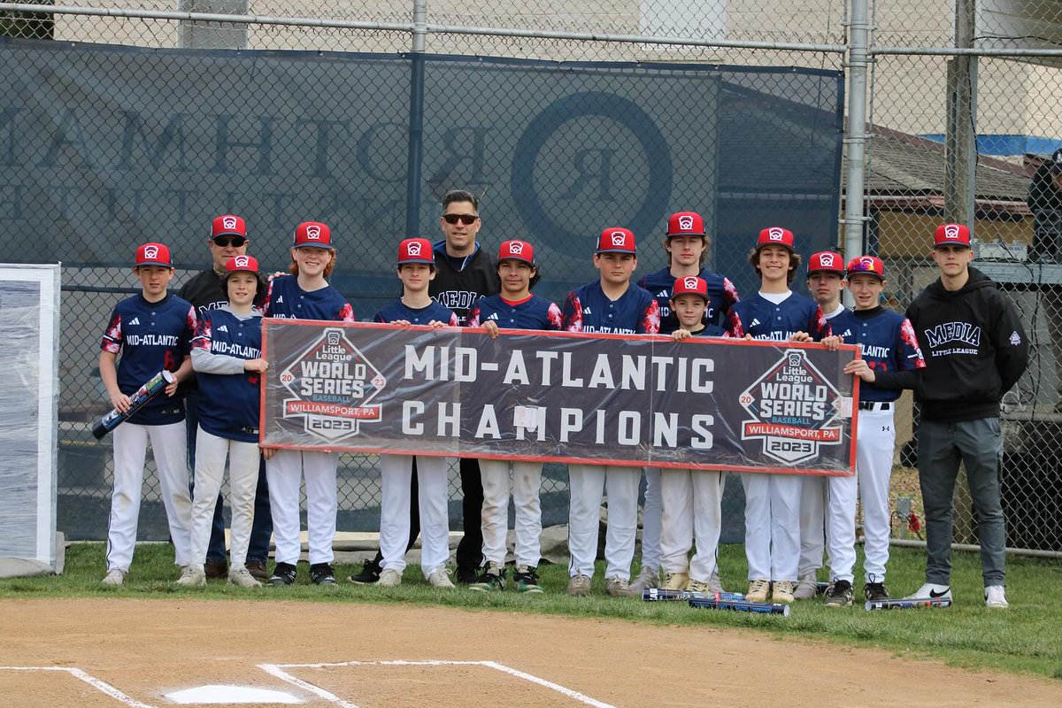 Spent a part of my Sat., morning at the Media Little League Opening Day Ceremonies. Such a fun event that included a parade & the unveiling of their new field sign to commemorate the 2023 Mid-Atlantic Championship team that made it all the way to the Little League World Series.