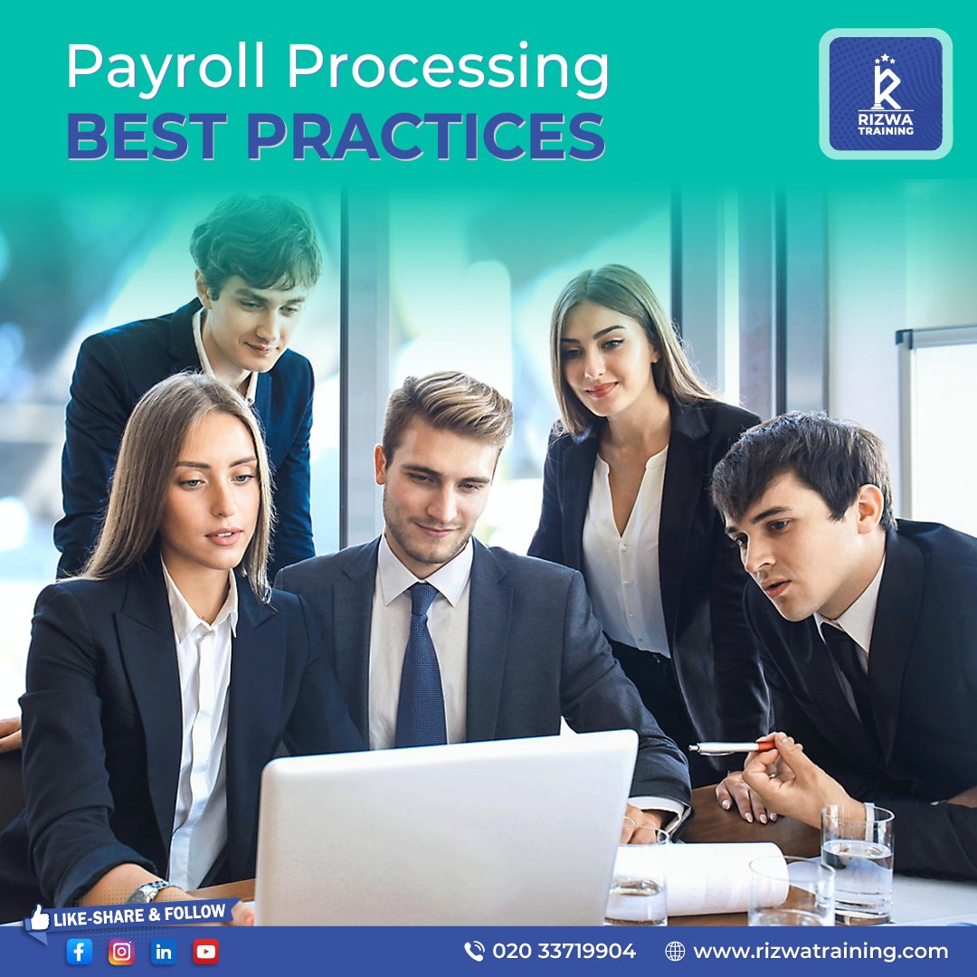rizwatraining's tweet photo. Learn how to master payroll processing with Rizwa Trainings' recommended best practices for seamless operations.

#Accounting #payroll #bestpractices https://t.co/Aown7ruGNa