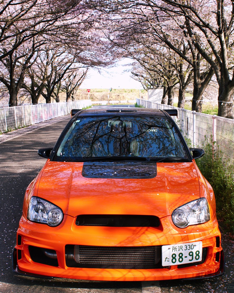 #愛車と桜のコラボ写真を載せて5RTを目指せ