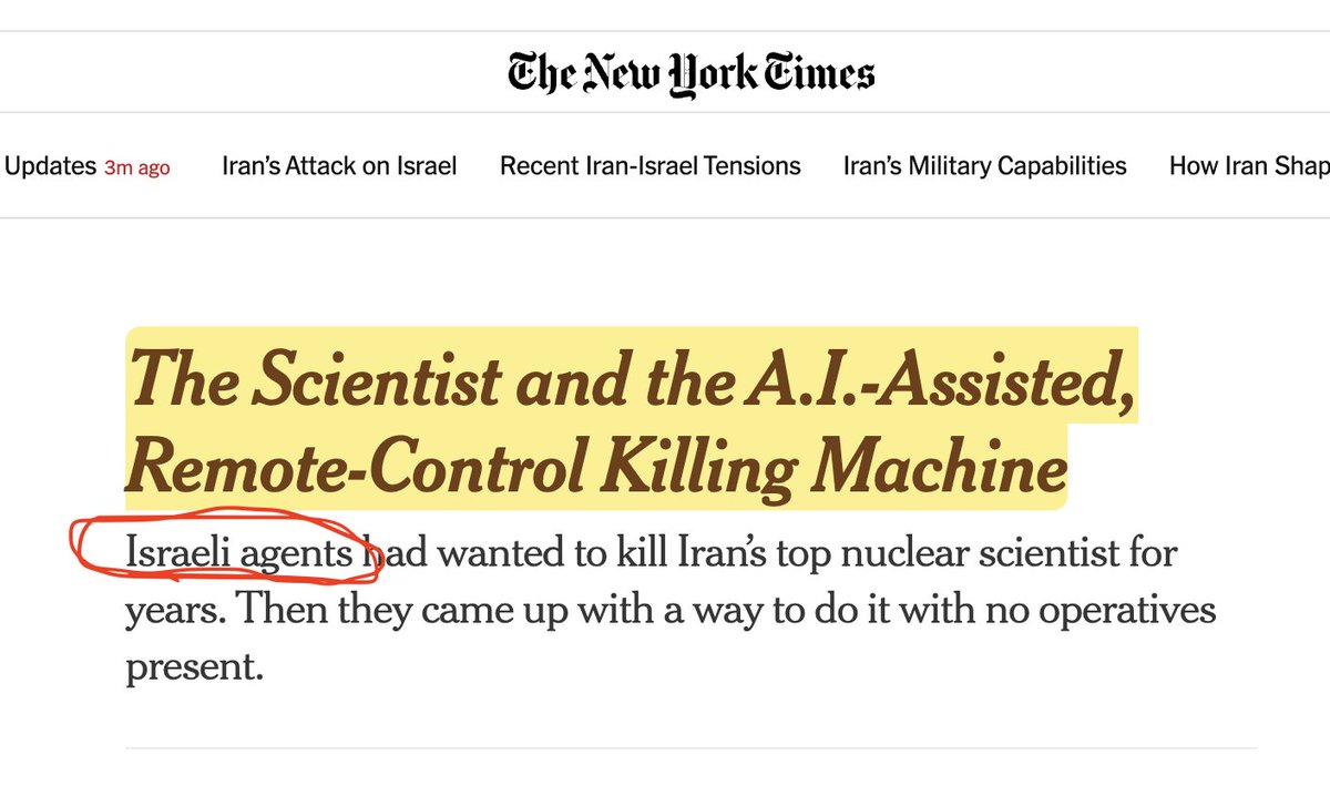 🔴Perhaps it's relevant that Israel has been assassinating Iranian scientists for years. How would the US respond if another country was assassinating our top scientists & generals?