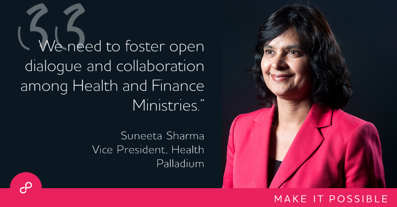 PalladiumImpact's tweet photo. Attending this year's 7th Annual Health Financing Forum? Join PROPEL Health Project Director Suneeta Sharma and Eduardo Gonzalez-Pier tomorrow, 16 April as we co-host a satellite session alongside @WorldBank and @AERCAFRICA.
