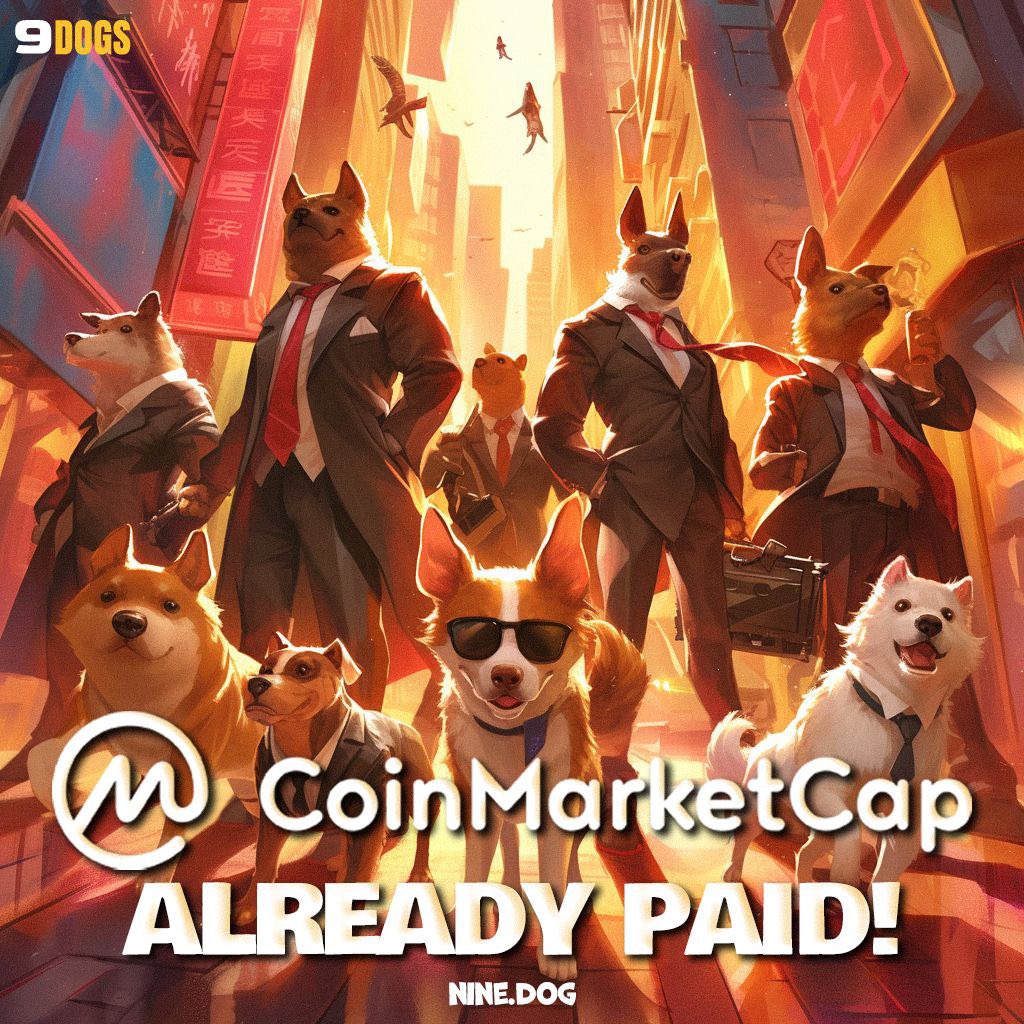 Ninedogx's tweet photo. 9DOGS ✅    @CoinMarketCap 🚀              

✅🐶 We are pre listed CMC https://t.co/ODecMPgEII

✅ PinkSale Link: 
https://t.co/OkyOO665K7

 @Ninedogx
🚀 https://t.co/55BFVgczeV
✅ https://t.co/wNSz4iadhq
✅ https://t.co/bGYuJO3bGK
👉 https://t.co/bZ07feWRdG https://t.co/W7pTRKPkjp