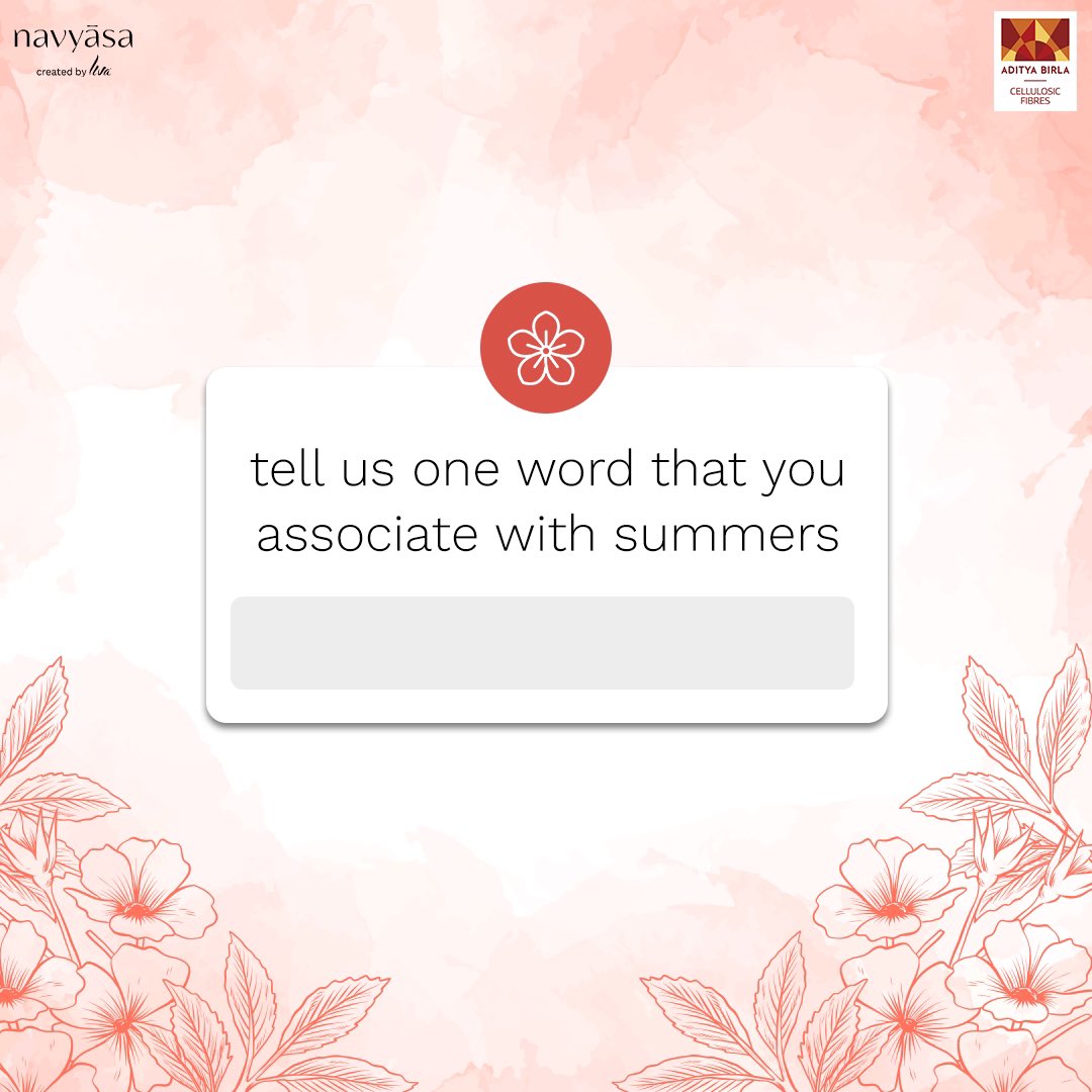 Summer is finally here! ☀️ What’s the one word that instantly comes to your mind when you think of Summer? Comment your answers below! 🌻 #floralsummerwithnavyasa #navyasa #navyasabyliva #sustainablefashion #sareelove #shopnow #summercollection