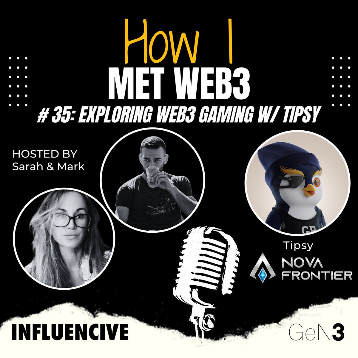 🎙️#35: Exploring Web3 Gaming w/ @ForeverTipsyETH @block_editor & @mhl_eth interview the Founder and CEO of @TipsyCoin, discussing Nova Frontier, Gate of Abyss, their upcoming Spaceship NFT launch and more. 🚀 Listen/Subscribe: open.spotify.com/episode/2jAbBh…