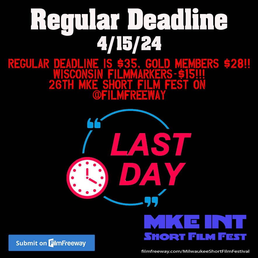 Check out MKE Short Film Fest on @FilmFreeway

@MKEshortfest

filmfreeway.com/MilwaukeeShort…

#filmfestival #shortfilms #filmtwitter #misff2024 #film #filmmaking #diversity #festival #filmfest #shortfilms #femalefilmmakers #filmmakersofcolor #submityourwork