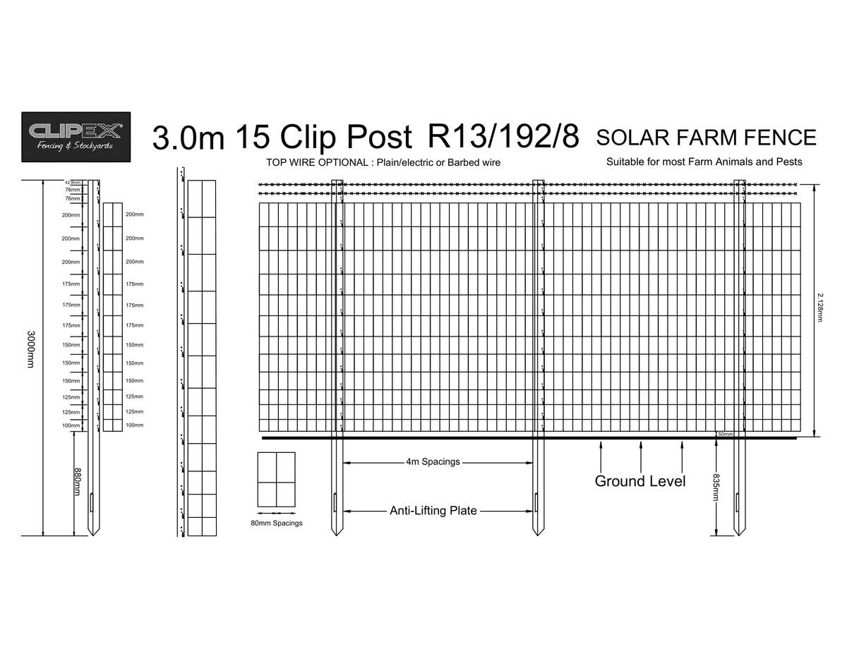 ClipexEurope's tweet photo. The ideal wire mesh for sheep, deer, horse, &amp; solar farm fencing to be paired with Clipex fence posts. 
Get a Quote online - https://t.co/BUkaTchZHJ or  Call 065 670 3351 to secure your order today.
#clipexfencing #clipexfencingposts #sheepwirefence #sheepfarming https://t.co/aQjxgMvwEl