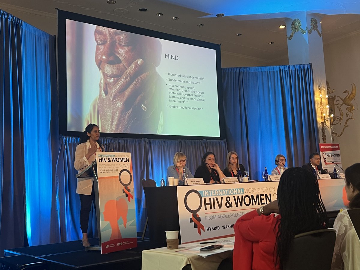 This past weekend our geriatrician @Luxalux shared insights on the vital role of #geriatrics in supporting older #women with #HIV through holistic care at the The 14th International Workshop on HIV & Women (@HIV_and_Women) 🌟