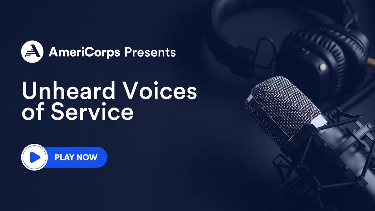 #ICYMI: AmeriCorps launched its first podcast, Unheard Voices of Service. The podcast gives a platform to underrepresented voices to discuss the critical issues facing American communities. Tune in to hear the impact of service and how it's changing lives: Bit.ly/UnHeardVoices