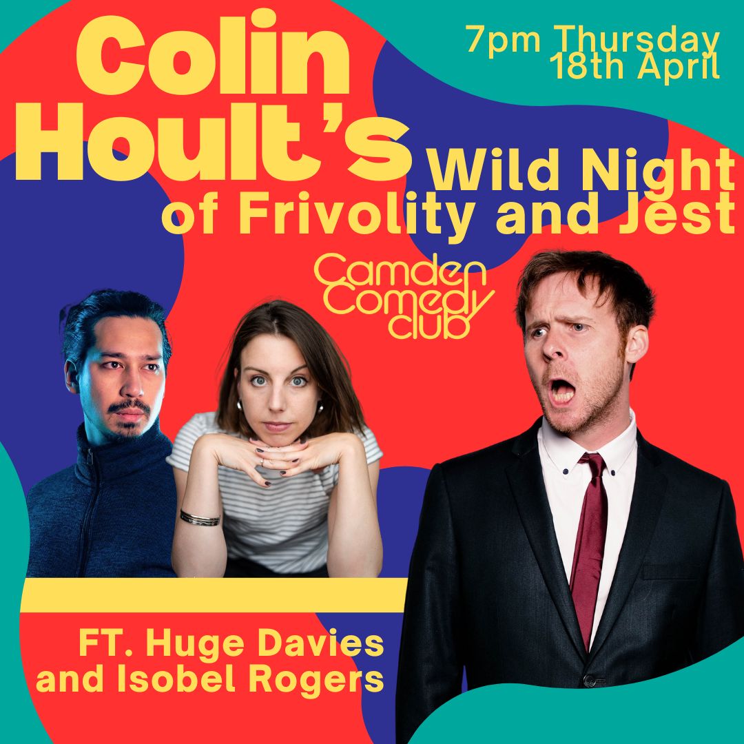 @colinhoult is back at Camden this week and this time he's bringing @HugeDavies and @Isobel_Roge 🎟️Tickets here:link.dice.fm/Mfab4e2c9d61