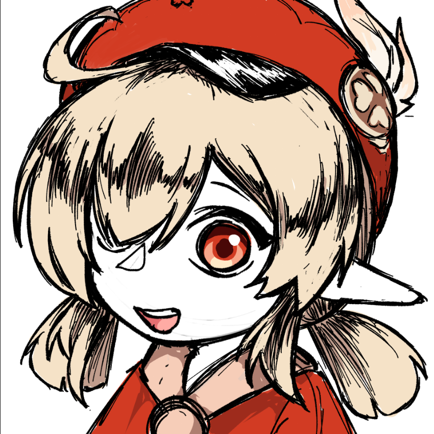 Flyffuuu's tweet photo. Klee doodle while i have art block https://t.co/aniyPlNjDP