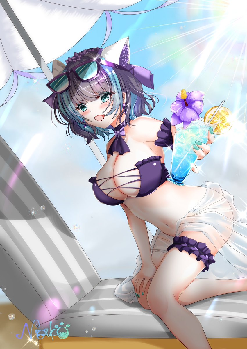 「#気温が高いので気が早いが水着絵が見たい 」|なこにゃ🌸ゆったり生存中のイラスト