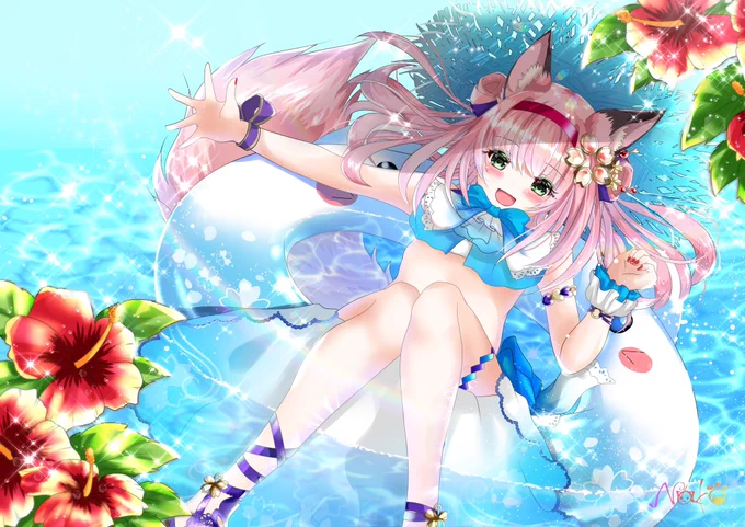 #気温が高いので気が早いが水着絵が見たい 
