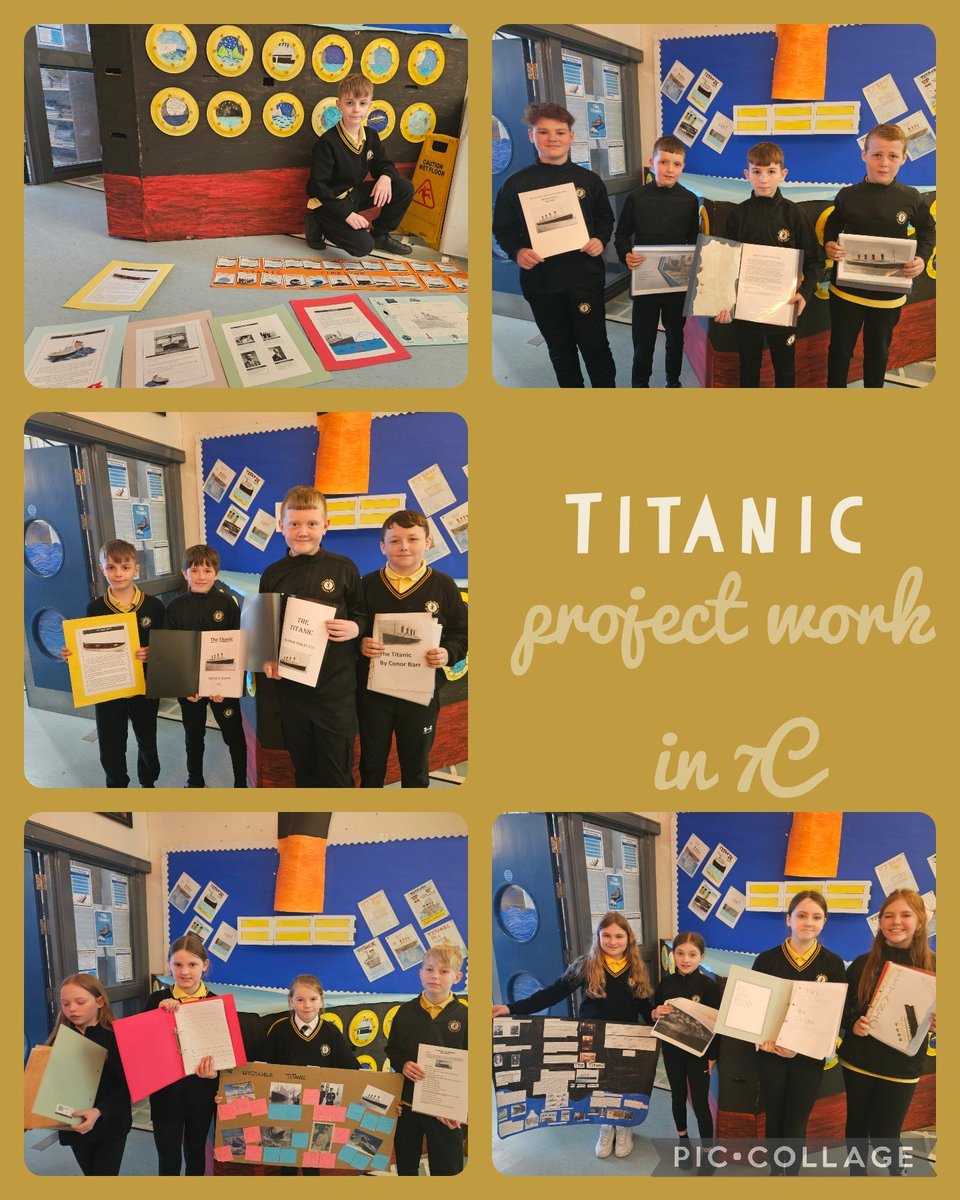 ctrps1's tweet image. Incredible Titanic research projects from the talented pupils of Mrs. Campbell's P7 class! 🚢🔍 Their dedication and hard work are truly setting sail for academic excellence! #TitanicResearch #P7Class #APathwayToSuccess