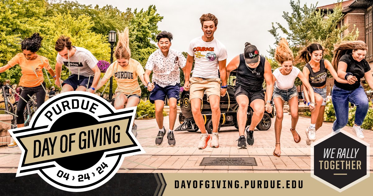 💛 We rally together 🖤 For incoming students, crossing the tracks represents the beginning of a lifelong relationship with #Purdue. For graduates- entry into a world of possibilities. On #PurdueDayofGiving, let’s do what #Boilermakers do best—and take our giant leaps together.