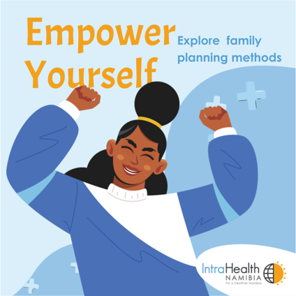 IntrahealthNam's tweet photo. There are multiple family planning options to choose from ranging from condoms, oral contraceptive pills, contraceptive implants, contraceptive injections, emergency contraceptive pills and an intrauterine device to prevent unwanted pregnancy.

#ForAHealthierNamibia https://t.co/VGPyTE0dyO