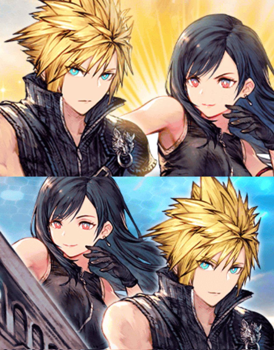 #WOTV releasing two artworks of AC Cloud and Tifa for the collab 🥹
#Cloti #クラティ #FF7