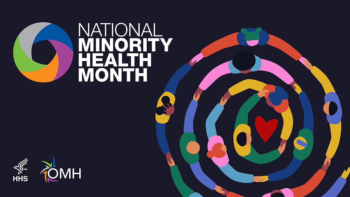 Use the National Minority Health Month Toolkit to spread the word about this year’s theme, Be the #SourceForBetterHealth: Improving Health Outcomes Through Our Cultures, Communities, and Connections. To access the toolkit visit hhs.gov/national-minor….